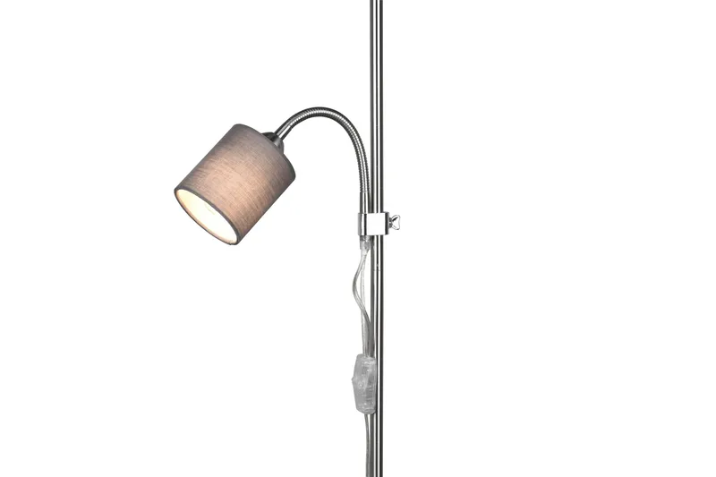 Owen Golvlampa E27+E14 grå - Grå - Möbler - Sovrum - Sovrumslampa