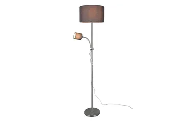 Owen Golvlampa E27+E14 grå - Grå - Möbler - Sovrum - Sovrumslampa