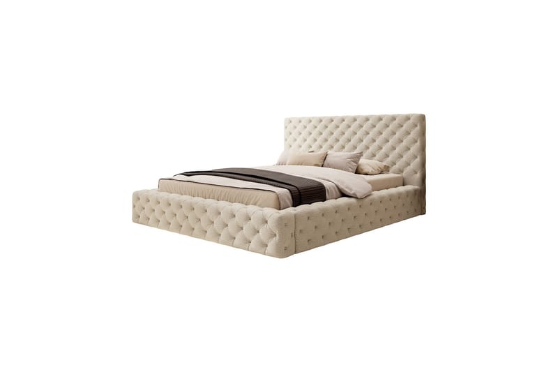 Princce Sängram 140x200 cm, Beige