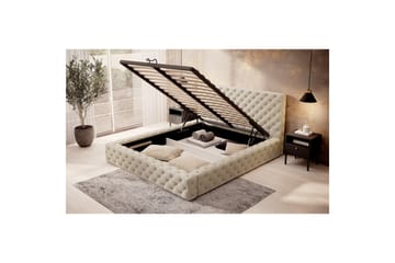 Princce Sängram 140x200 cm - Beige - Möbler - Sovrum - Sängar - Sängar med förvaring