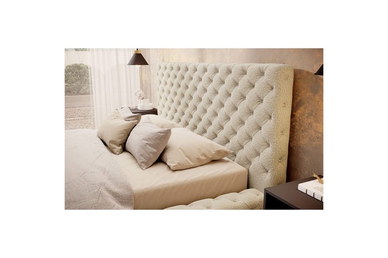 Princce Sängram 140x200 cm - Beige - Möbler - Sovrum - Sängram & sängstomme