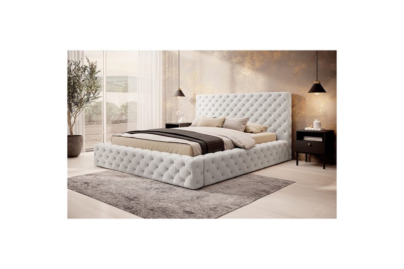 Princce Sängram 140x200 cm - Svartvit - Möbler - Sovrum - Sängram & sängstomme