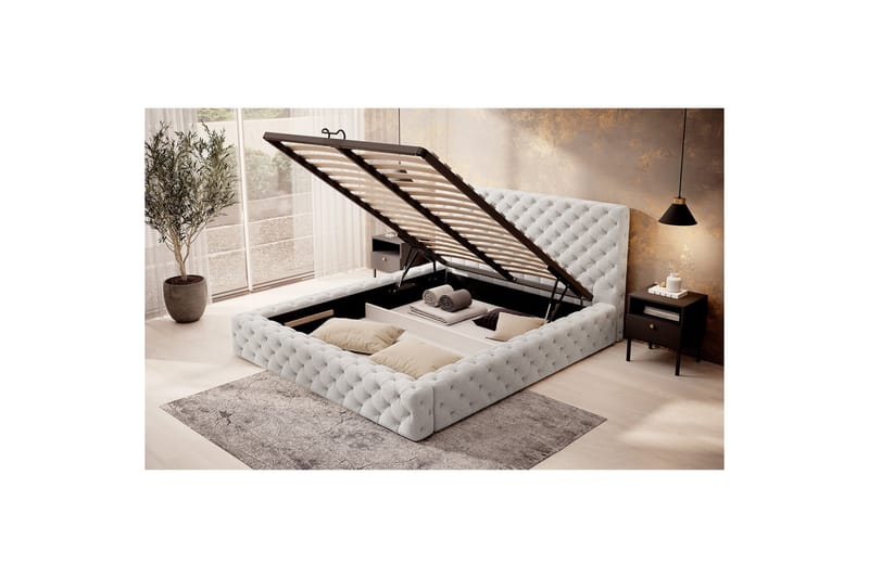 Princce Sängram 140x200 cm - Svartvit - Möbler - Sovrum - Sängram & sängstomme