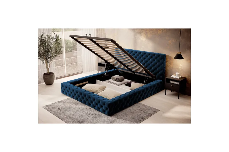 Princce Sängram 160x200 cm - Antracit - Möbler - Sovrum - Sängram & sängstomme