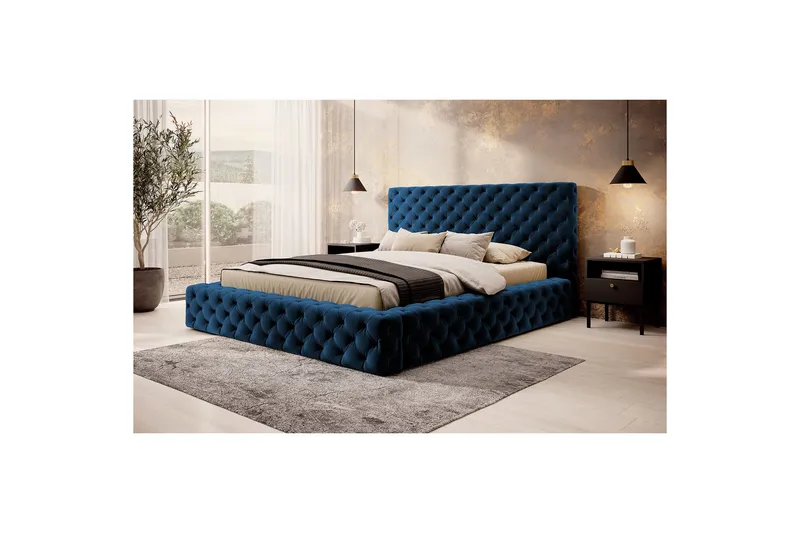 Princce Sängram 160x200 cm - Antracit - Möbler - Sovrum - Sängram & sängstomme