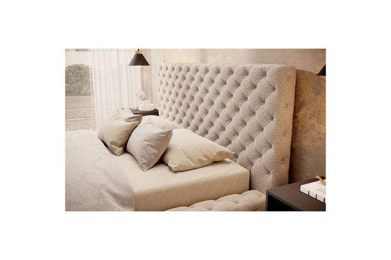 Princce Sängram 180x200 cm - Svartvit - Möbler - Sovrum - Sängram & sängstomme