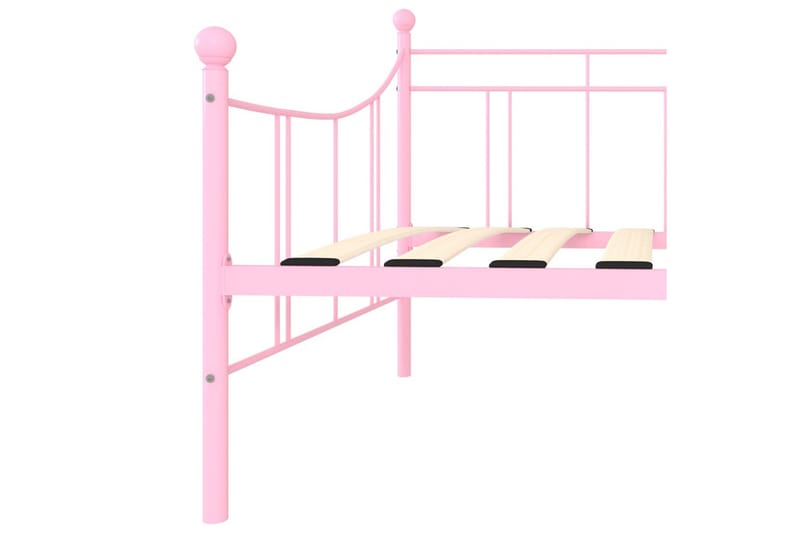 Ram till dagbädd rosa metall 90x200 cm - Rosa - Sängram & sängstomme