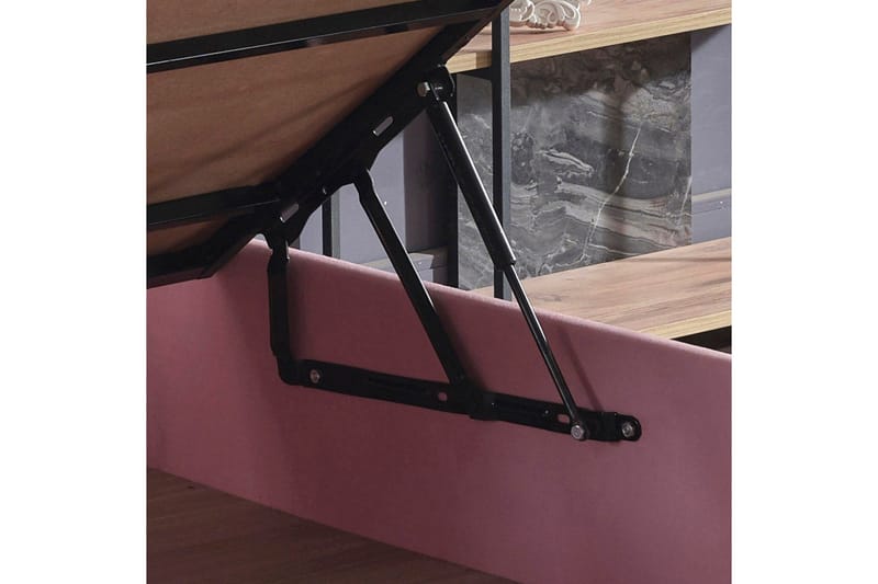 Rasul Sängram 100x200 cm - Rosa - Möbler - Sovrum - Sängram & sängstomme