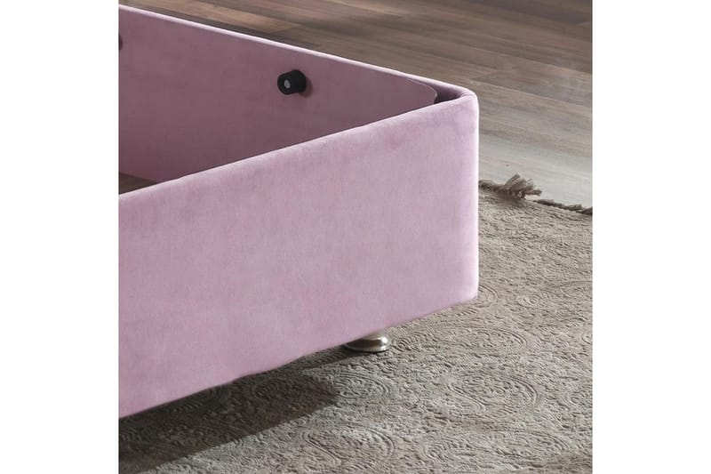 Rasul Sängram 100x200 cm - Rosa - Möbler - Sovrum - Sängram & sängstomme