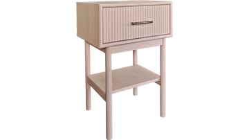Råvika Sängbord 1 låda 66 cm - Vitpigmenterad ek - Möbler - Sovrum - Sängbord