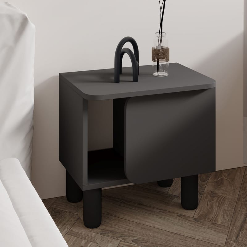Relento Nattduksbord 50x48,6x30 cm - Antracit - Möbler - Sovrum - Sängbord