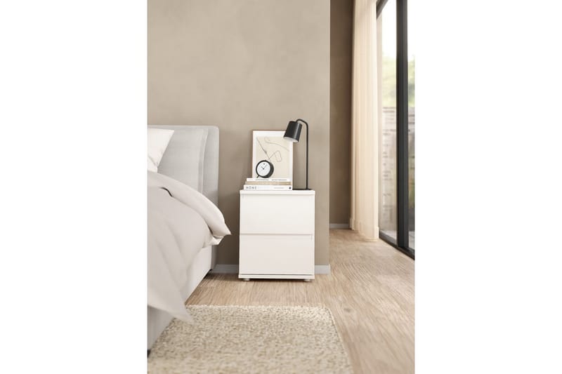 Rengo Sängbord 40 cm - Vit - Möbler - Sovrum - Sängbord