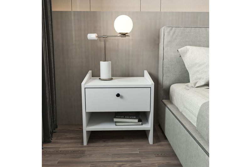 Retzow Sängbord - Vit - Möbler - Sovrum - Sängbord