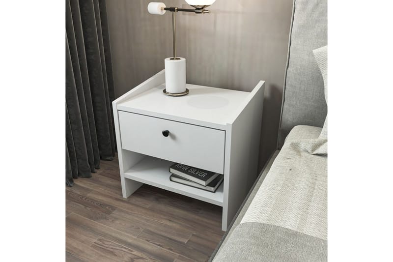 Retzow Sängbord - Vit - Möbler - Sovrum - Sängbord