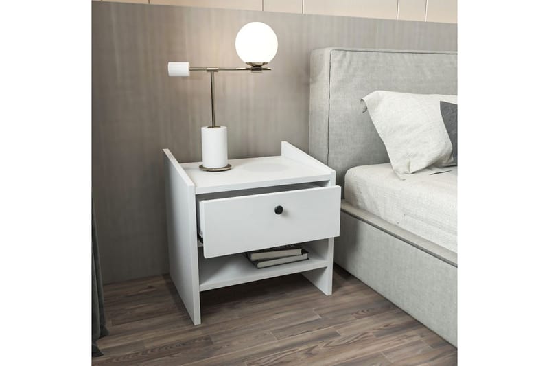 Retzow Sängbord - Vit - Möbler - Sovrum - Sängbord