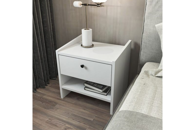 Retzow Sängbord - Vit - Möbler - Sovrum - Sängbord