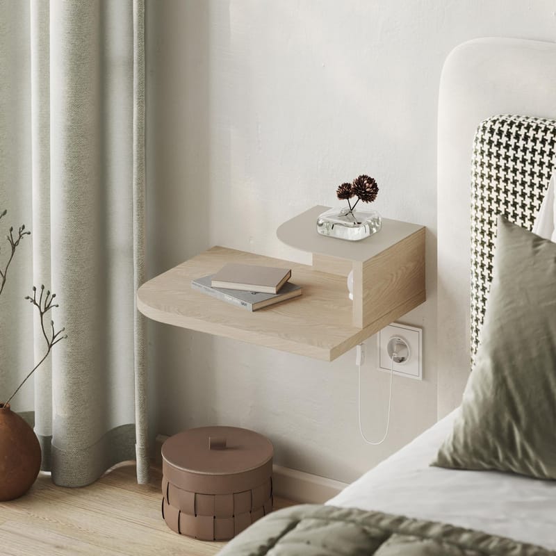 Rilina Sängbord 40 cm - Cream - Möbler - Sovrum - Sängbord