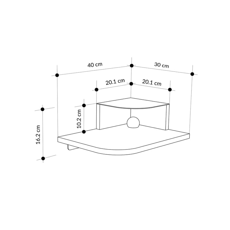 Rilina Sängbord 40 cm - Sandstone - Möbler - Sovrum - Sängbord