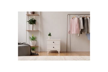 Rivric Sängbord 45 cm - Matt Vit - Möbler - Sovrum - Sängbord
