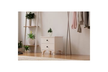 Rivric Sängbord 45 cm - Matt Vit - Möbler - Sovrum - Sängbord