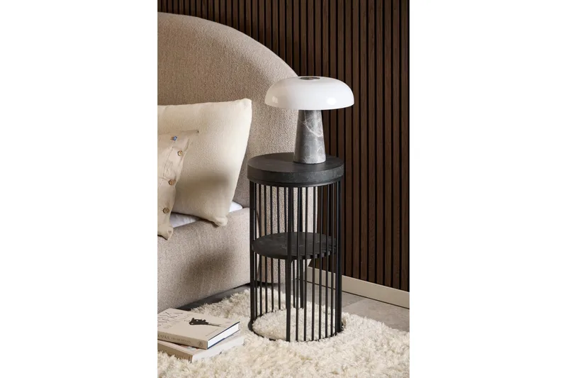 Saklani Sängbord 35 cm - Svart - Möbler - Sovrum - Sängbord