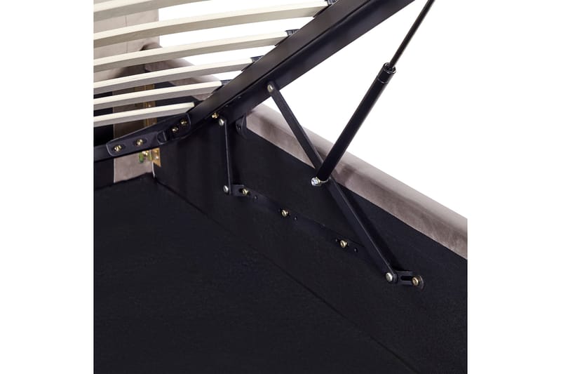 Saleux Sängram 140x200 cm - Taupe - Möbler - Sovrum - Sängram & sängstomme