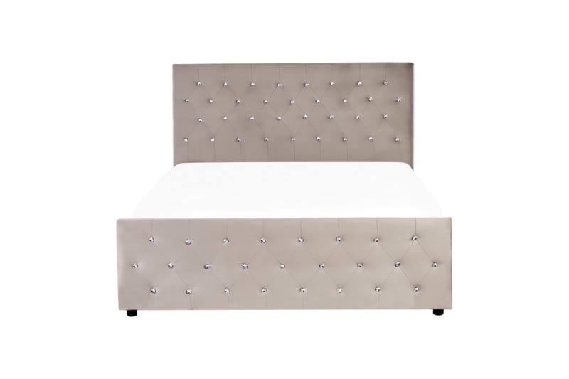 Saleux Sängram 140x200 cm - Taupe - Möbler - Sovrum - Sängram & sängstomme