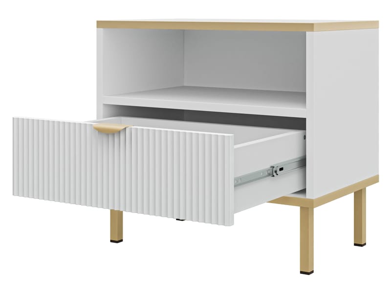 Salmor Sängbord 50 cm - Vit - Möbler - Sovrum - Sängbord