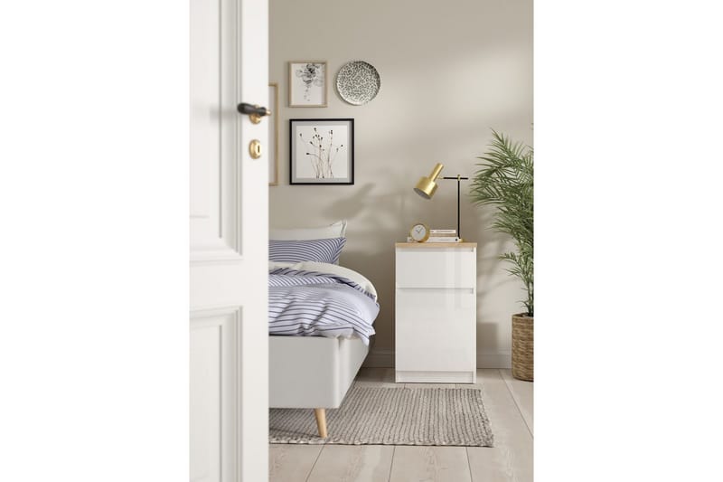 Salomns Sängbord 40 cm - Vit - Möbler - Sovrum - Sängbord
