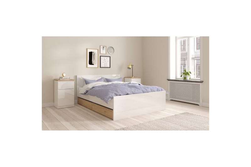 Salomns Sängbord 40 cm - Vit - Möbler - Sovrum - Sängbord