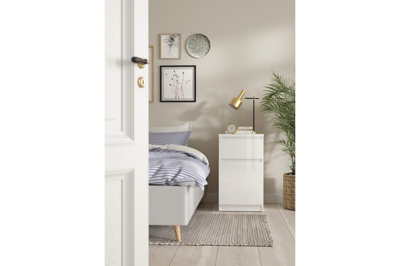 Salomns Sängbord 40 cm - Vit - Möbler - Sovrum - Sängbord