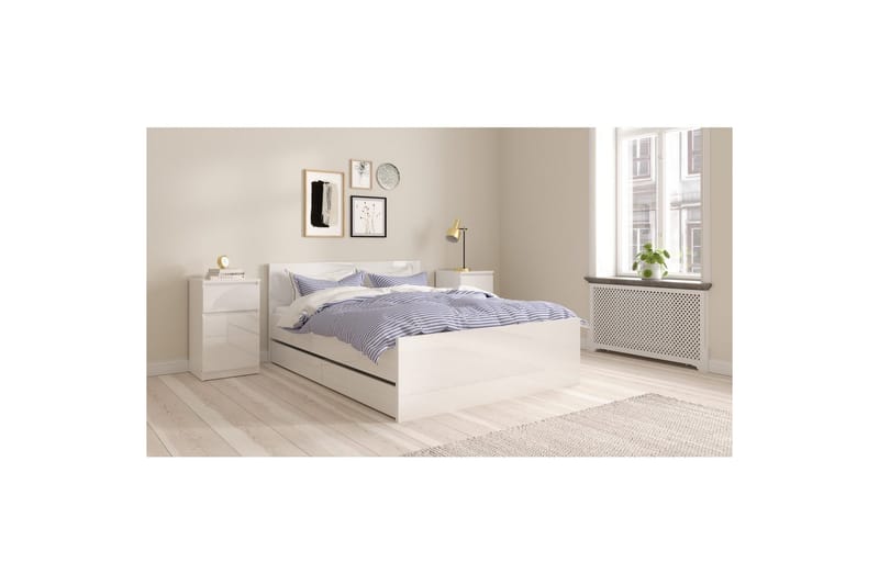 Salomns Sängbord 40 cm - Vit - Möbler - Sovrum - Sängbord
