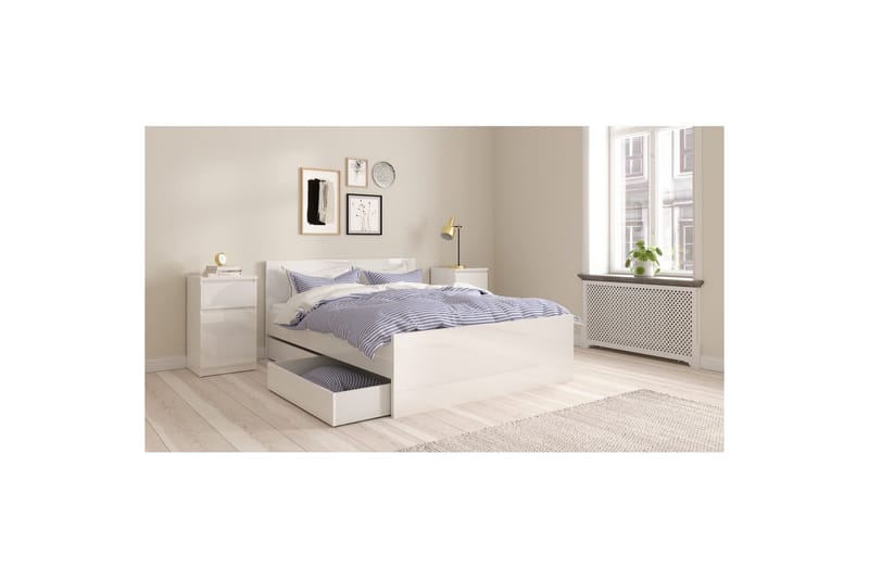 Salomns Sängbord 40 cm - Vit - Möbler - Sovrum - Sängbord