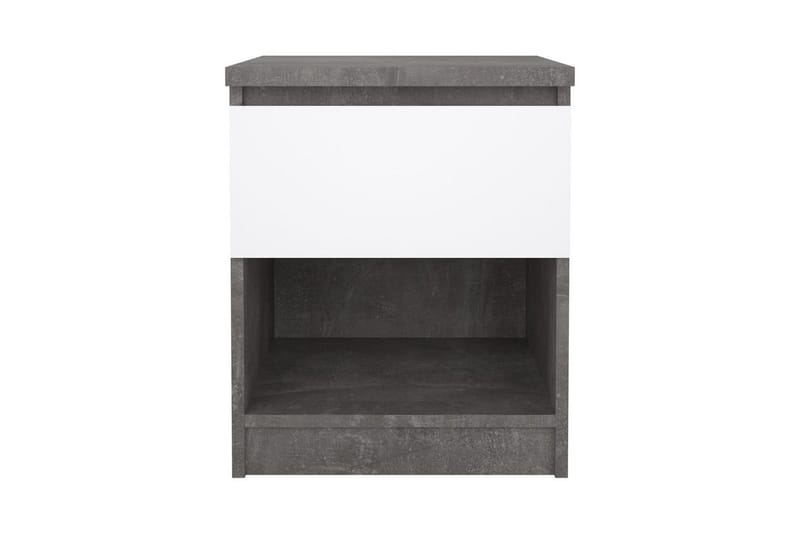 Salomns Sängbord 40 cm - Vit/Mörkgrå - Möbler - Sovrum - Sängbord