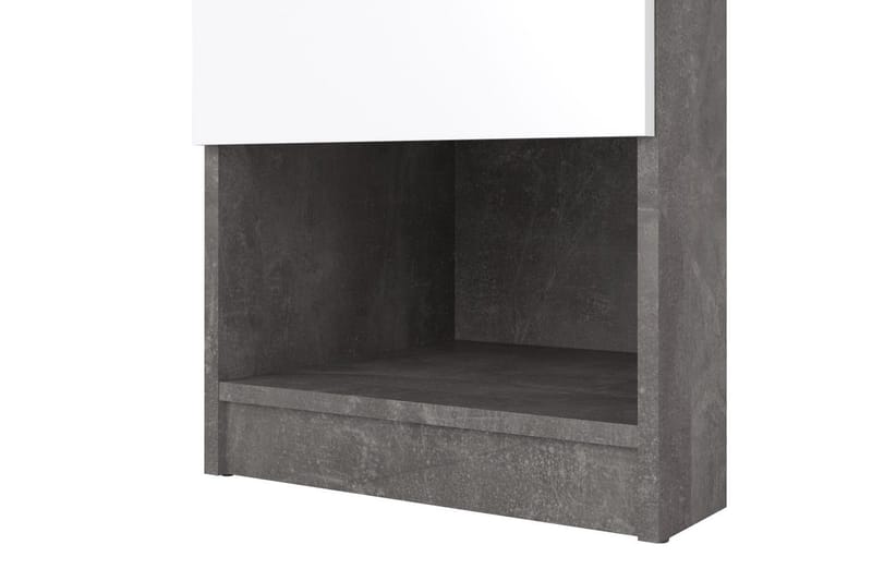 Salomns Sängbord 40 cm - Vit/Mörkgrå - Möbler - Sovrum - Sängbord