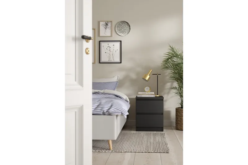 Salomns Sängbord 40,4 cm - Grå - Möbler - Sovrum - Sängbord