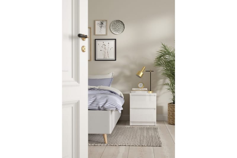 Salomns Sängbord 40,4 cm - Vit - Möbler - Sovrum - Sängbord