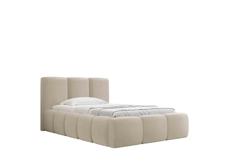 Salvenor Sängram med Förvaring 90x200 cm - Beige - Möbler - Sovrum - Sängram & sängstomme