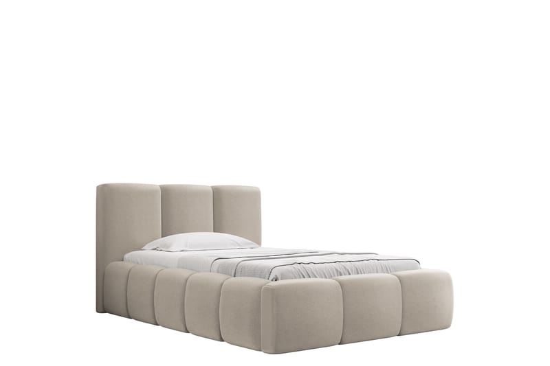 Salvenor Sängram med Förvaring 90x200 cm - Beige - Möbler - Sovrum - Sängram & sängstomme