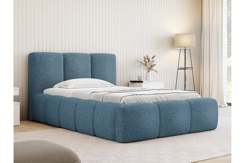 Salvenor Sängram med Förvaring 90x200 cm - Blå - Möbler - Sovrum - Sängram & sängstomme