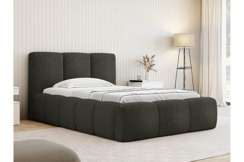 Salvenor Sängram med Förvaring 90x200 cm - Grå - Möbler - Sovrum - Sängram & sängstomme