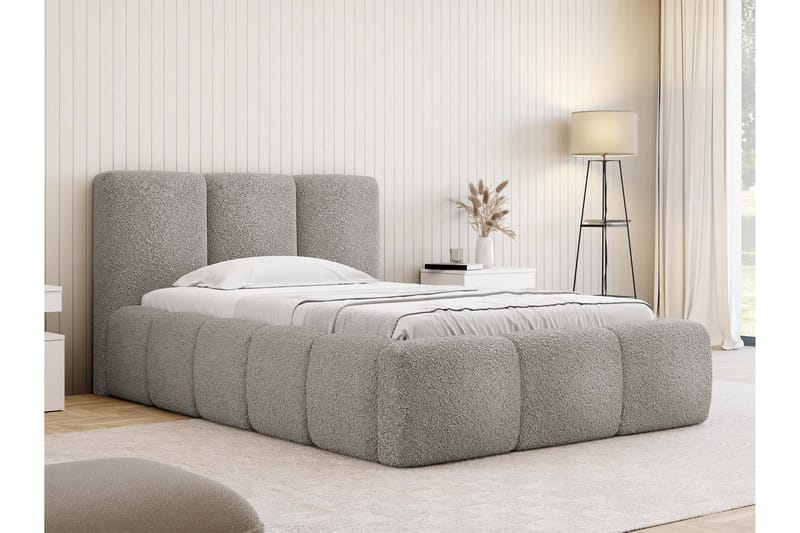 Salvenor Sängram med Förvaring 90x200 cm - Grå - Möbler - Sovrum - Sängram & sängstomme