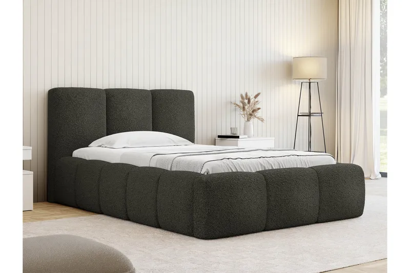 Salvenor Sängram med Förvaring 90x200 cm - Grå - Möbler - Sovrum - Sängram & sängstomme