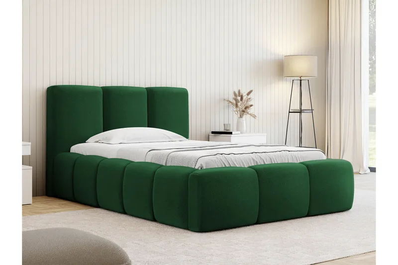 Salvenor Sängram med Förvaring 90x200 cm - Grön - Möbler - Sovrum - Sängram & sängstomme