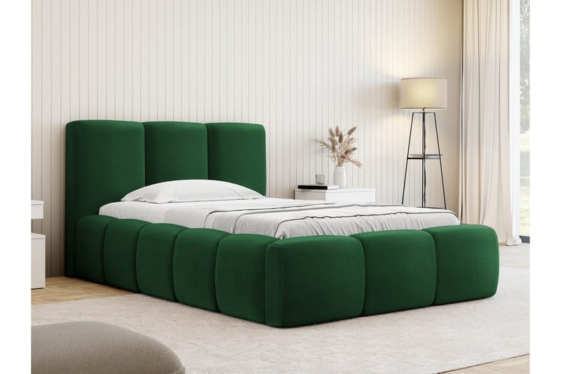 Salvenor Sängram med Förvaring 90x200 cm - Grön - Möbler - Sovrum - Sängram & sängstomme
