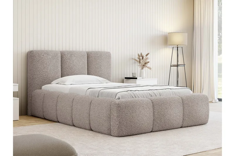 Salvenor Sängram med Förvaring 90x200 cm - Rosa - Möbler - Sovrum - Sängram & sängstomme