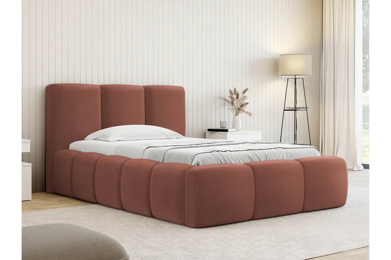 Salvenor Sängram med Förvaring 90x200 cm - Rosa - Möbler - Sovrum - Sängram & sängstomme