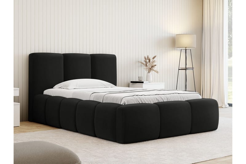 Salvenor Sängram med Förvaring 90x200 cm - Svart - Möbler - Sovrum - Sängram & sängstomme