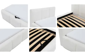 Salvenor Sängram med Förvaring 90x200 cm - Vit - Möbler - Sovrum - Sängram & sängstomme