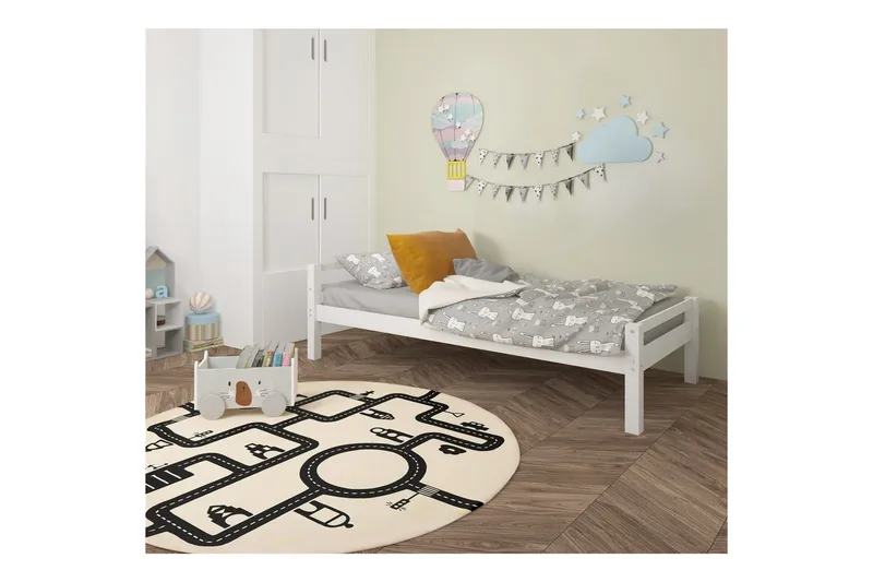 Säng Alpi 90x200 cm Vit - Vit - Möbler - Sovrum - Sängram & sängstomme